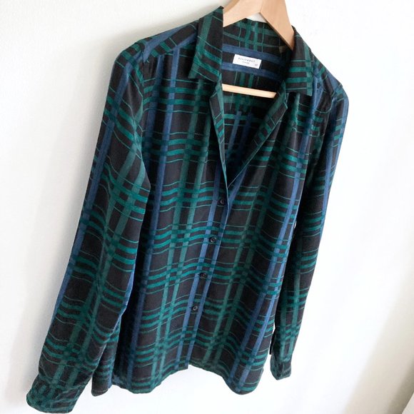 Equipment Women's Adalyn 100% Silk Shirt Blouse Black Ink Multi Camp V Collar S - Picture 6 of 14